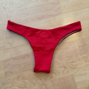 Midori Red Scrunch Bikini Bottoms Size XS